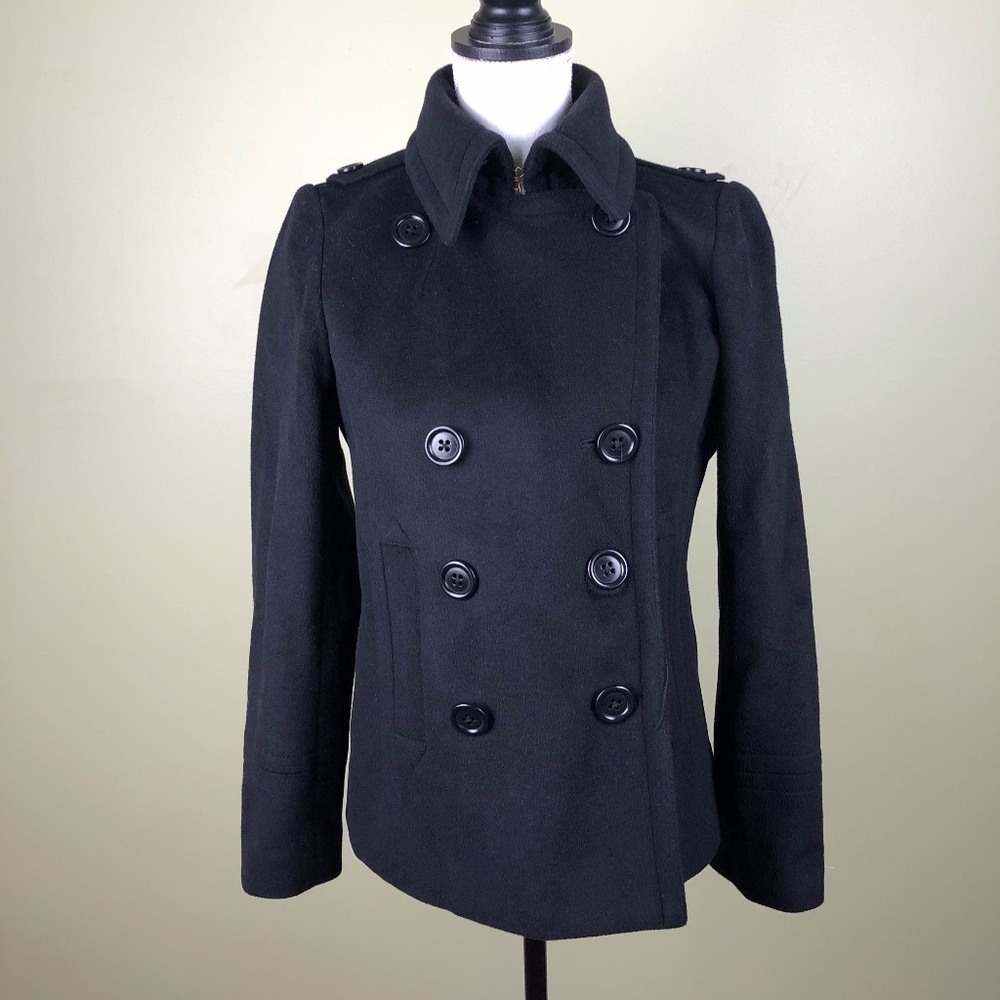 J.Crew Wool Double Breasted Peacoat Size Small